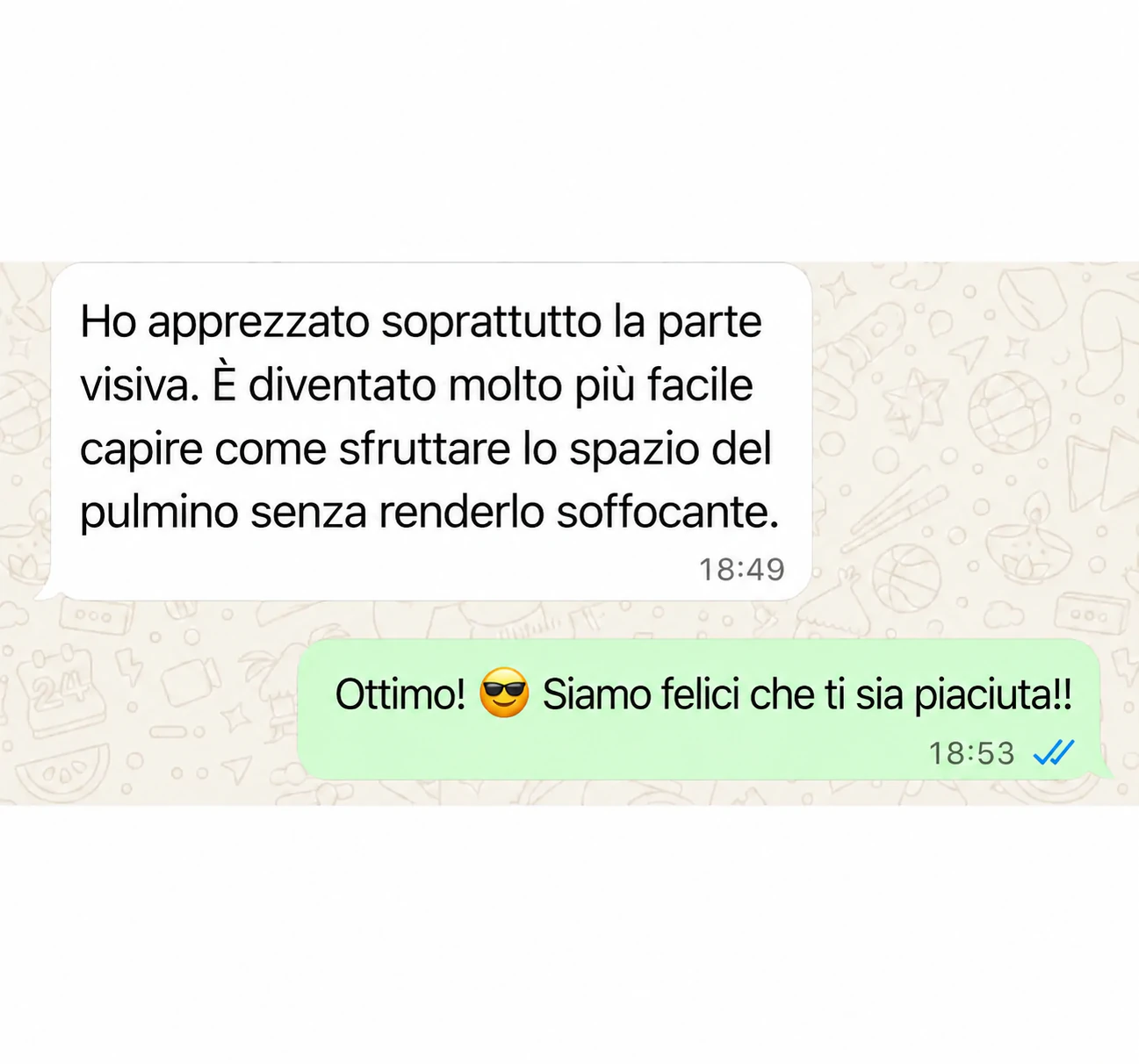 Testimonianza sulla chiarezza della guida